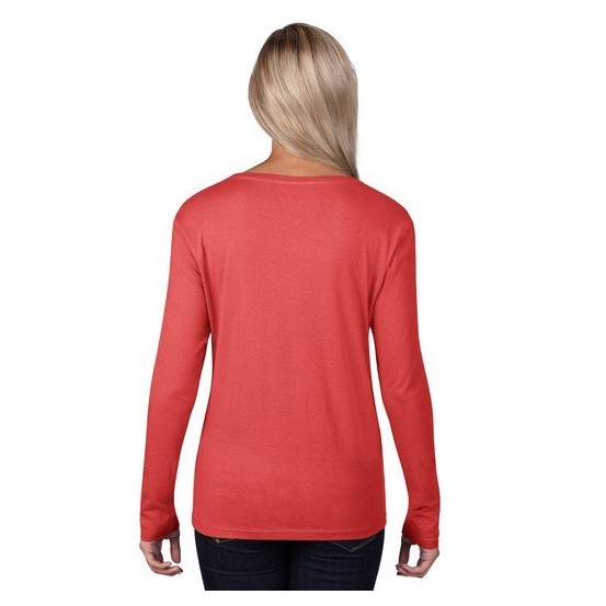 Tricou femei Anvil Long Sleeve Scoop Tee