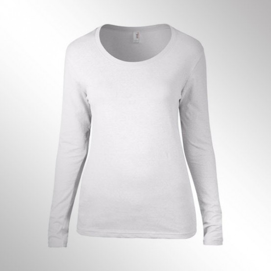 Tricou femei Anvil Long Sleeve Scoop Tee