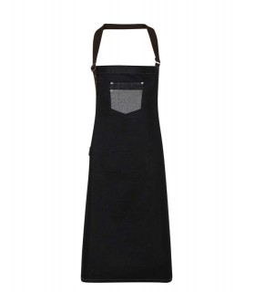 Sort Division Waxed Look Denim Bib Premier