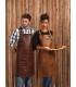 Sort Artisan Cross Back Bib Piele Naturala Premier