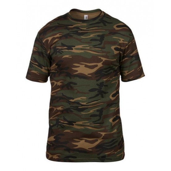 Tricou barbati Anvil Midweight Camouflage Tee