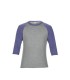 Tricou barbati Anvil Tri-Blend 3/4 Sleeve Raglan Tee