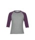 Tricou barbati Anvil Tri-Blend 3/4 Sleeve Raglan Tee