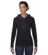 Tricou femei Anvil Fashion Basic Long Sleeve Hooded Tee 