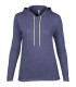 Tricou femei Anvil Fashion Basic Long Sleeve Hooded Tee 