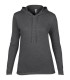 Tricou femei Anvil Fashion Basic Long Sleeve Hooded Tee 