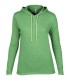 Tricou femei Anvil Fashion Basic Long Sleeve Hooded Tee 