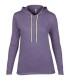 Tricou femei Anvil Fashion Basic Long Sleeve Hooded Tee 