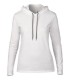 Tricou femei Anvil Fashion Basic Long Sleeve Hooded Tee 