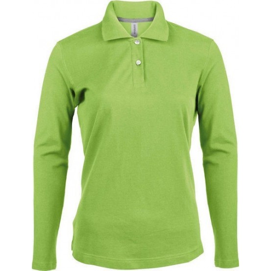 Polo femei Kariban Pique maneca lunga