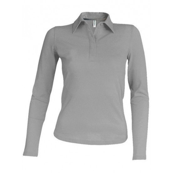 Polo femei Kariban Pique maneca lunga