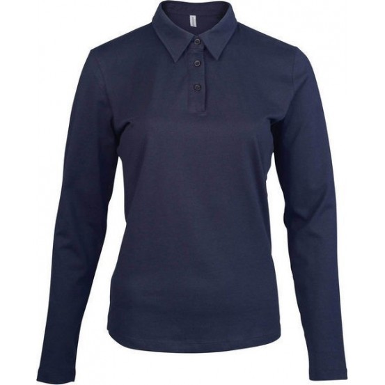 Polo femei Kariban maneca lunga