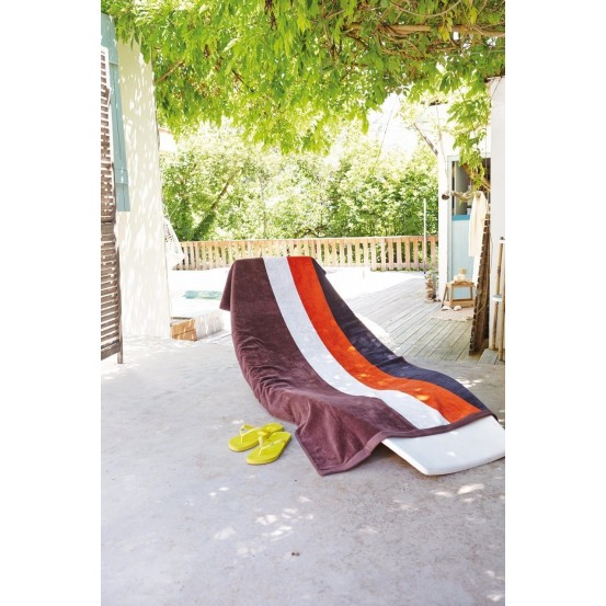 Prosop de plaja Kariban Velour Striped