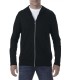 Tricou barbati Anvil Adult Tri-Blend cu fermoar si cu gluga