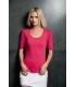 Tricou femei Anvil Deep Scoop 3/4 Sleeve Tee