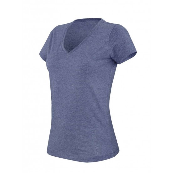 Tricou femei V-neck Sleeve Melange Kariban