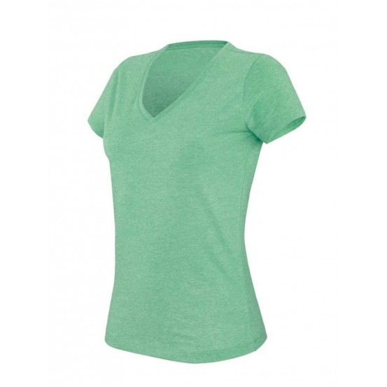 Tricou femei V-neck Sleeve Melange Kariban