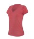 Tricou femei V-neck Sleeve Melange Kariban
