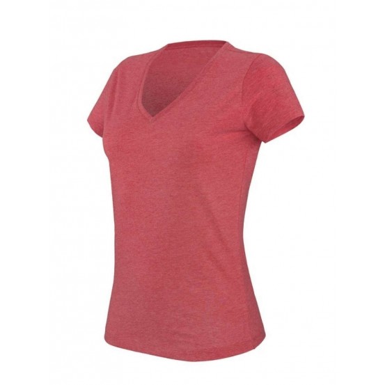 Tricou femei V-neck Sleeve Melange Kariban