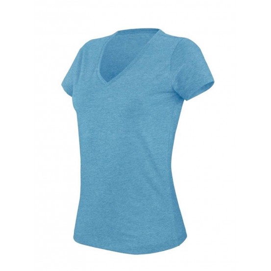 Tricou femei V-neck Sleeve Melange Kariban