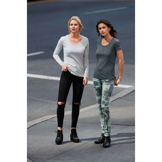 Tricou femei Anvil Faterweight Scoop Tee