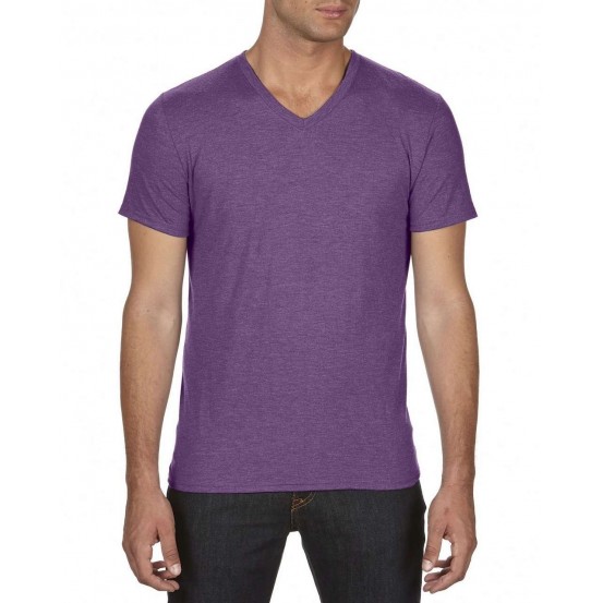 Tricou barbati Anvil Tri-Blend V-neck Tee