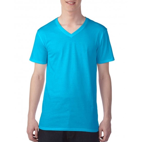 Tricou barbati Anvil Weight V-neck Tee