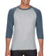 Tricou Barbati Anvil Tri-Blend 3/4 Sleeve Raglan Tee