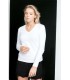 Tricou Femei Kariban Long Sleeve V-Neck