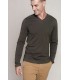 Tricou Barbati Kariban Long Sleeve V-Neck