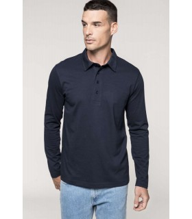 Polo Pique Barbati Kariban Jersey Long Sleeve