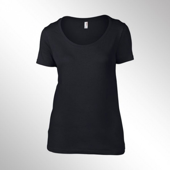 Tricou femei Anvil Faterweight Scoop Tee