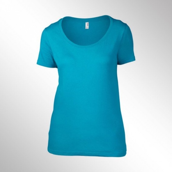 Tricou femei Anvil Faterweight Scoop Tee