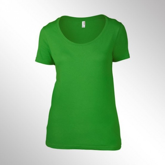 Tricou femei Anvil Faterweight Scoop Tee