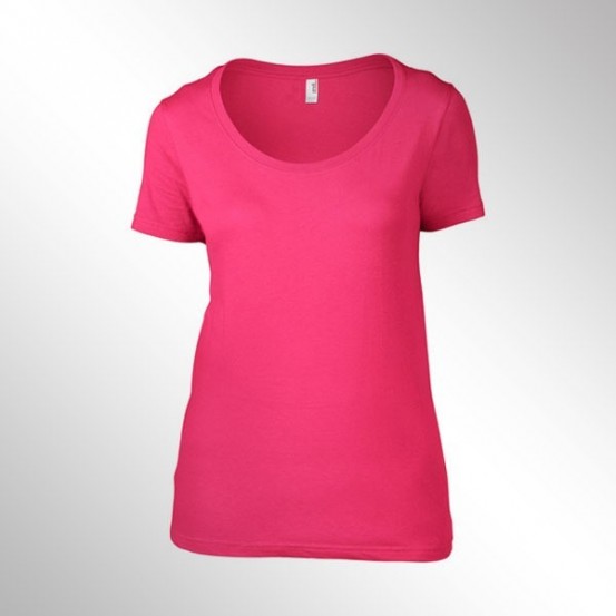 Tricou femei Anvil Faterweight Scoop Tee
