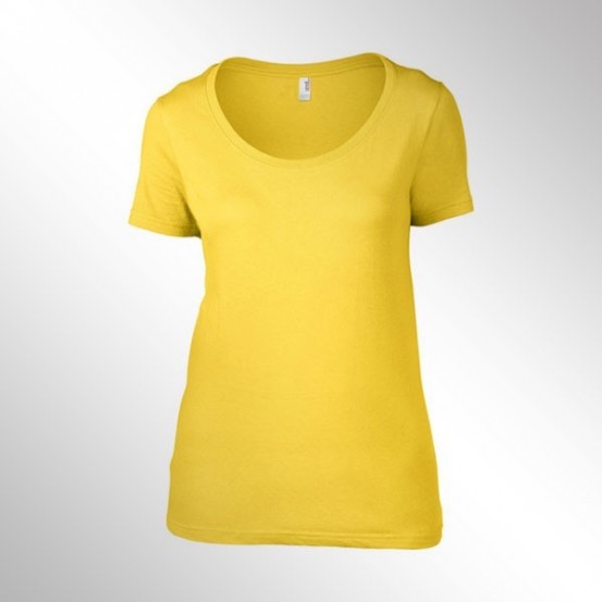 Tricou femei Anvil Faterweight Scoop Tee