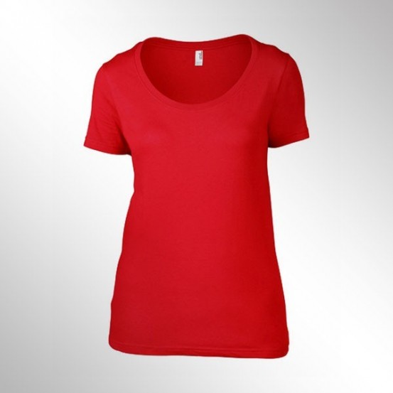 Tricou femei Anvil Faterweight Scoop Tee