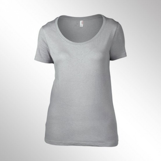 Tricou femei Anvil Faterweight Scoop Tee