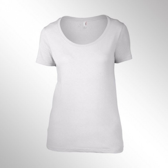 Tricou femei Anvil Faterweight Scoop Tee