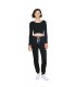 Tricou Femei Spandex Crop Long Sleeve American Apparel