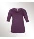 Tricou femei Anvil Deep Scoop 3/4 Sleeve Tee