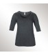 Tricou femei Anvil Deep Scoop 3/4 Sleeve Tee
