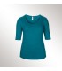 Tricou femei Anvil Deep Scoop 3/4 Sleeve Tee
