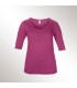 Tricou femei Anvil Deep Scoop 3/4 Sleeve Tee