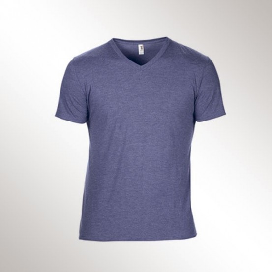 Tricou barbati Anvil Tri-Blend V-neck Tee