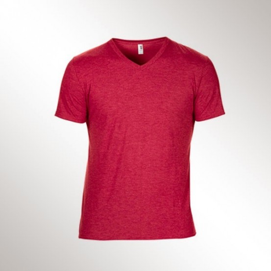 Tricou barbati Anvil Tri-Blend V-neck Tee