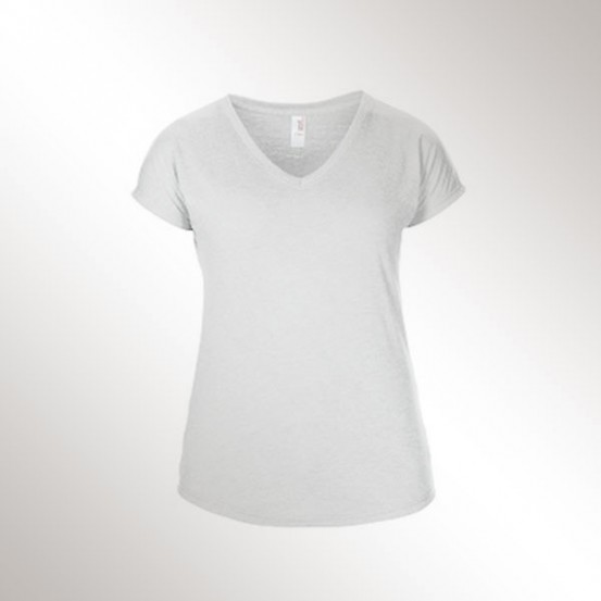 Tricou femei Anvil Tri-blend V-neck Tee