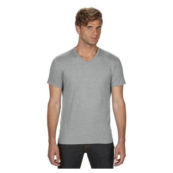Tricou barbati Anvil Tri-Blend V-neck Tee