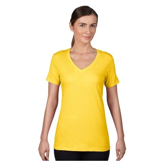 Tricou femei Anvil Feather Weight V-neck Tee