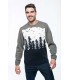 Pulover Unisex Christmas Tree Motif Jumper X-Mas